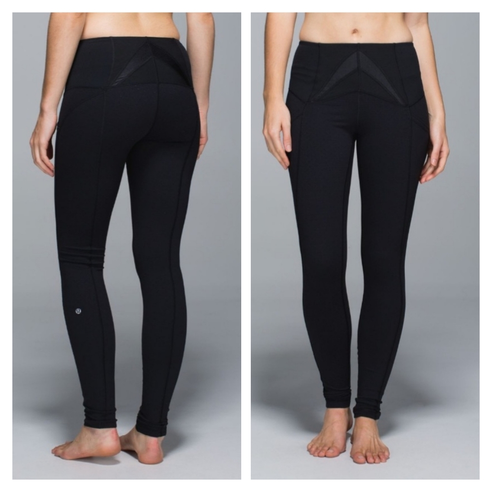 Lululemon Exquisite Pant Shine Dot Black / Black